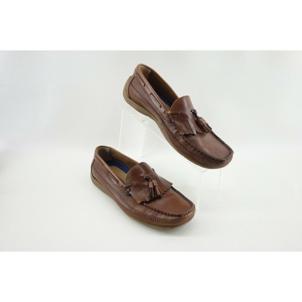 Giorgio Brutini Harvard Men's Size 8.5 D Brown Leather Driving Loafers Shoes